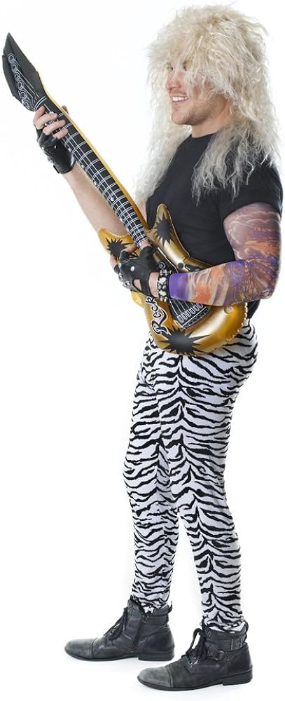 Bristol Novelty AC848 Zebra Print Trousers | for Men | White and Black Costume