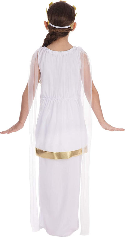 Bristol Novelty CC347X Grecian Costume set | For Kids | White Accessory, Age 10-12 Years Old