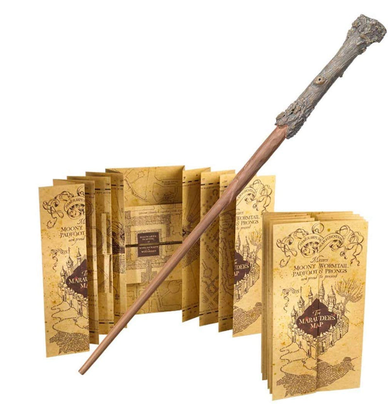 Harry Potter wand and Marauders Map