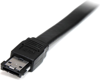 StarTech 3 feet Shielded External eSATA Cable M/M, Black 3 ft/1 m