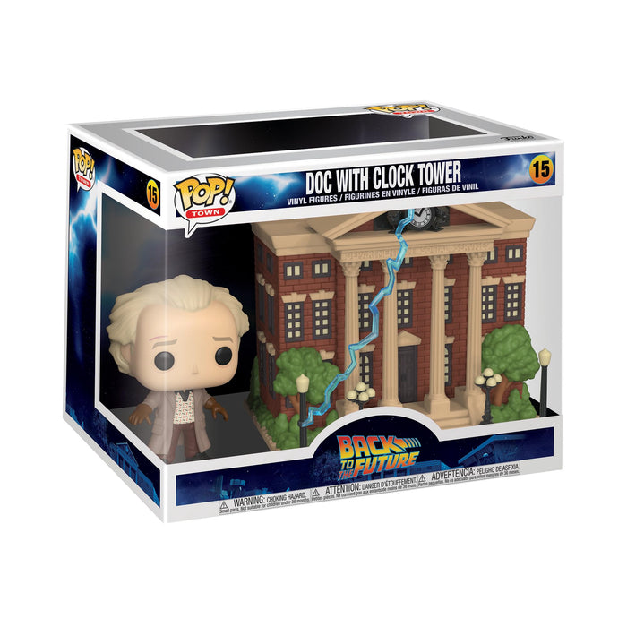 Funko Pop! Town: Back to The Future - Doc with Clock Tower