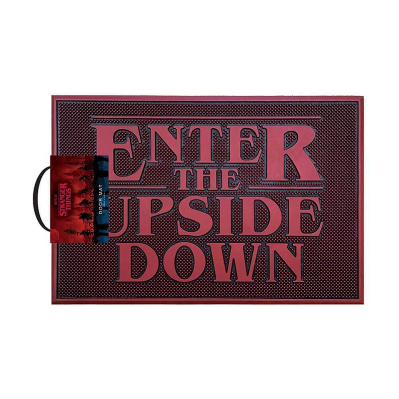 Pyramid International Stranger Things Embossed Doormat with Enter The Upside Down Quote 40cm x 60cm - Official Merchandise 60 x 40 cm Red