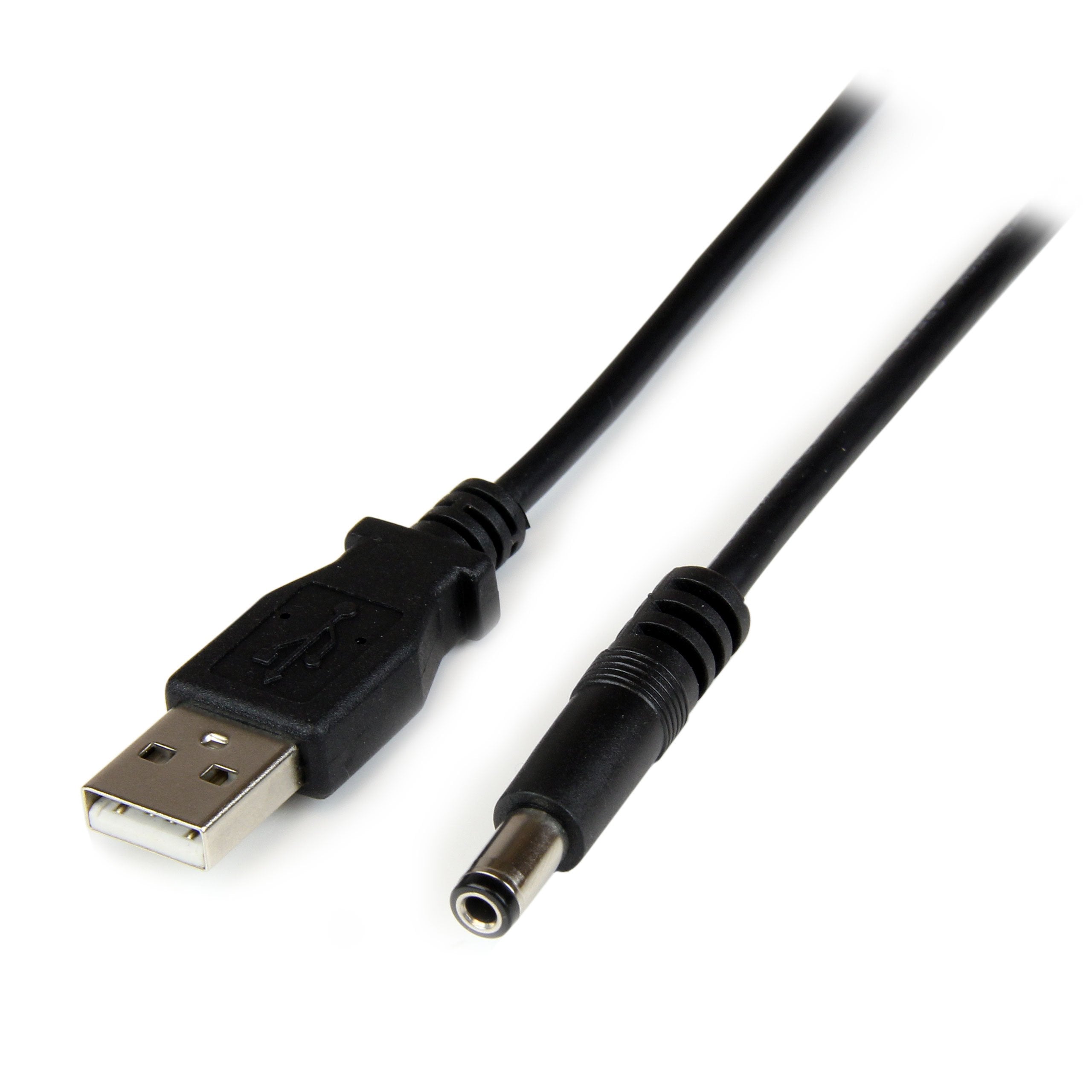 StarTech.com 1m USB to Type N Barrel 5V DC Power Cable - USB A to 5.5mm DC - 1 Meter USB to 5.5mm DC Plug (USB2TYPEN1M