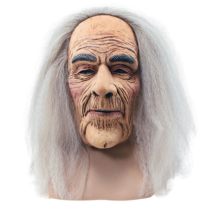 Bristol Novelty BM248 Creepy Old Man Mask and Hair, Mens, Multi Coloured, One Size