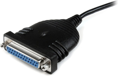 StarTech.com 6 ft / 1.8 m USB to DB25 Parallel Printer Adapter Cable - 1.8 Meter USB to IEEE-1284 Printer Cable - USB A to DB25 M/F (ICUSB1284D25