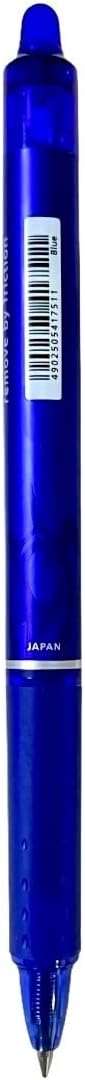 Pilot Frixion Clicker Retractable Erasable Rollerball 0.7 mm Tip - Blue, Single Pen Blue 1 Count (Pack of 1)