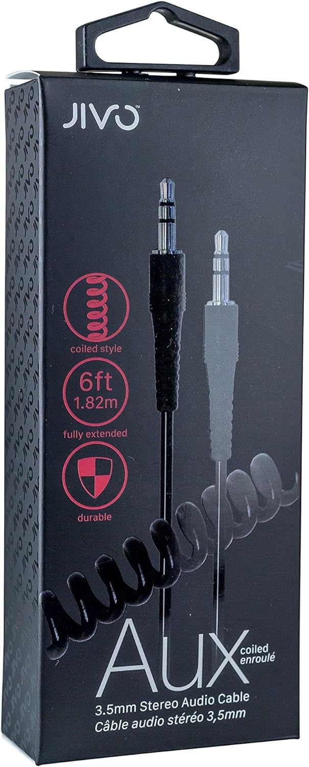 Jivo Coiled cable-extending to 6ft