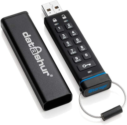 iStorage datAshur 4 GB Secure Flash Drive Password protected Dust & Water Resistant Portable Hardware Encryption