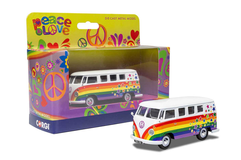 Corgi Volkswagen Campervan - Peace Love and Wishes