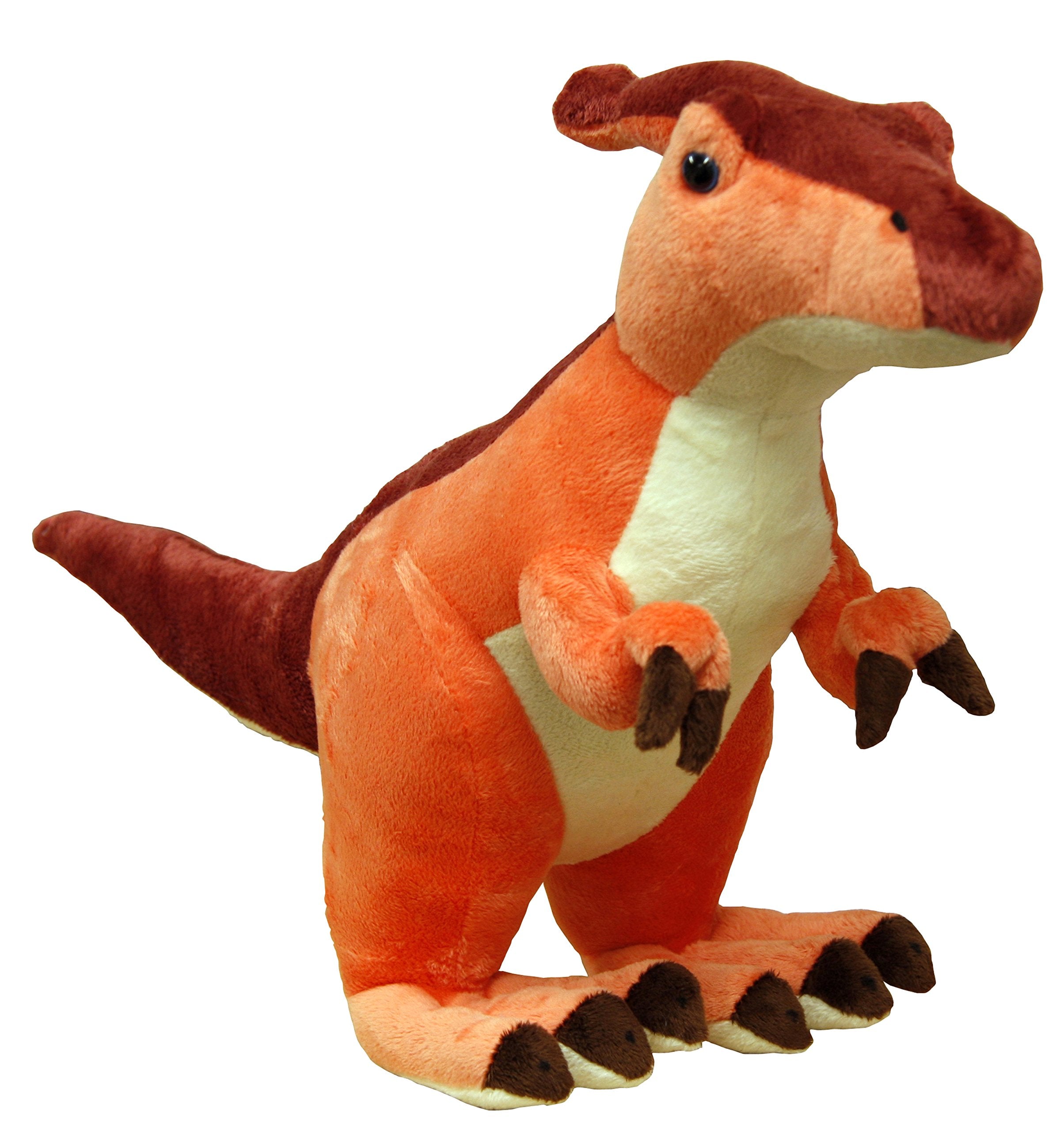 X J Toys 200001 Saurolophus Dinosaur Plush Toy, 30 cm