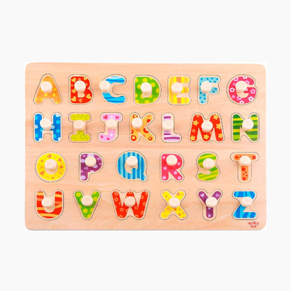 abgee 921 TY852 EA Wooden Alphabet Puzzle 27pce, red