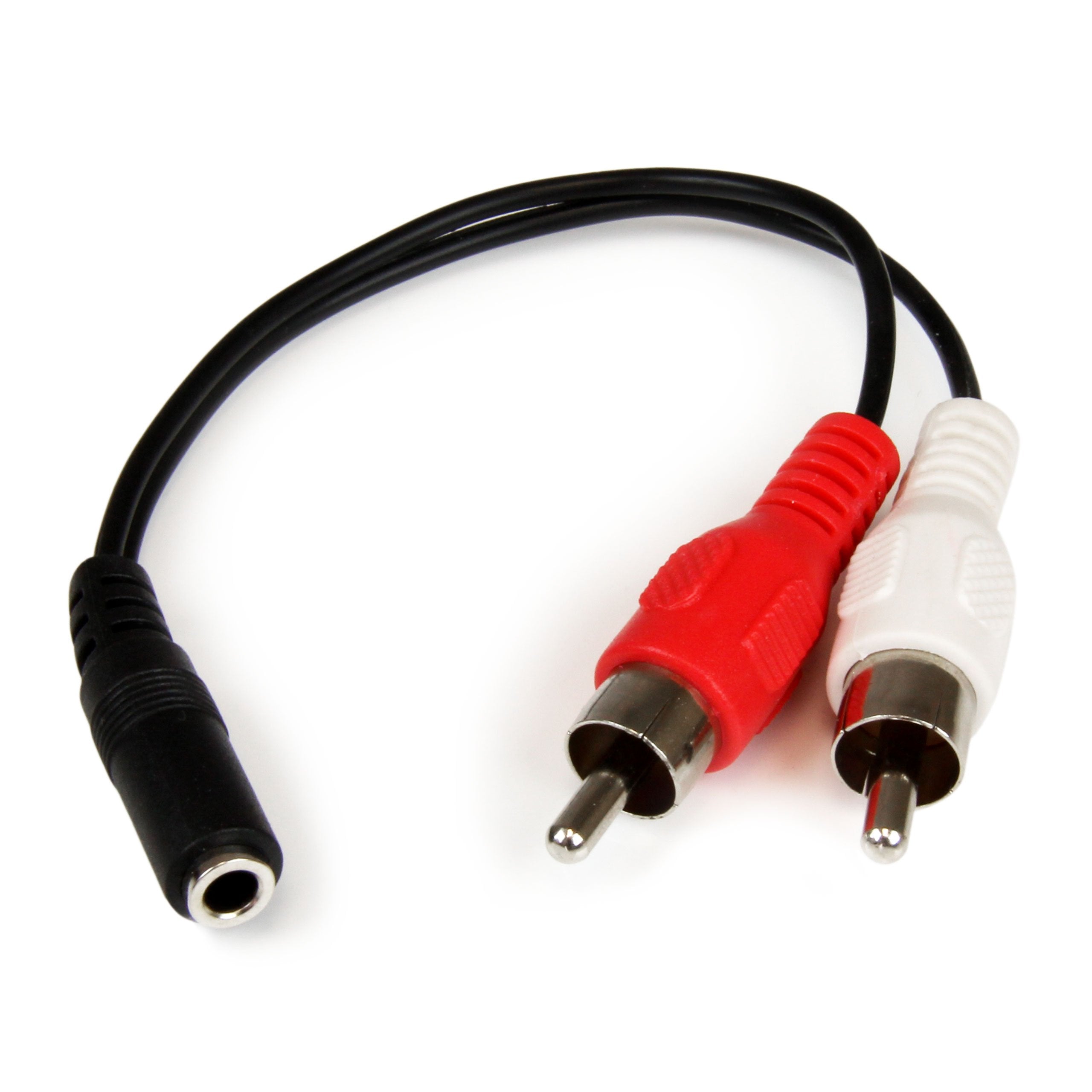StarTech.com 6in Stereo Cable 3.5mm F to 2x RCA M