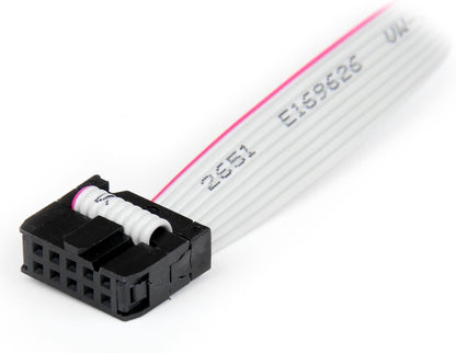 StarTech.com Support de port série DB9 16 pouces à 2 ports vers en-tête 10 broches (PLATE9M2P16