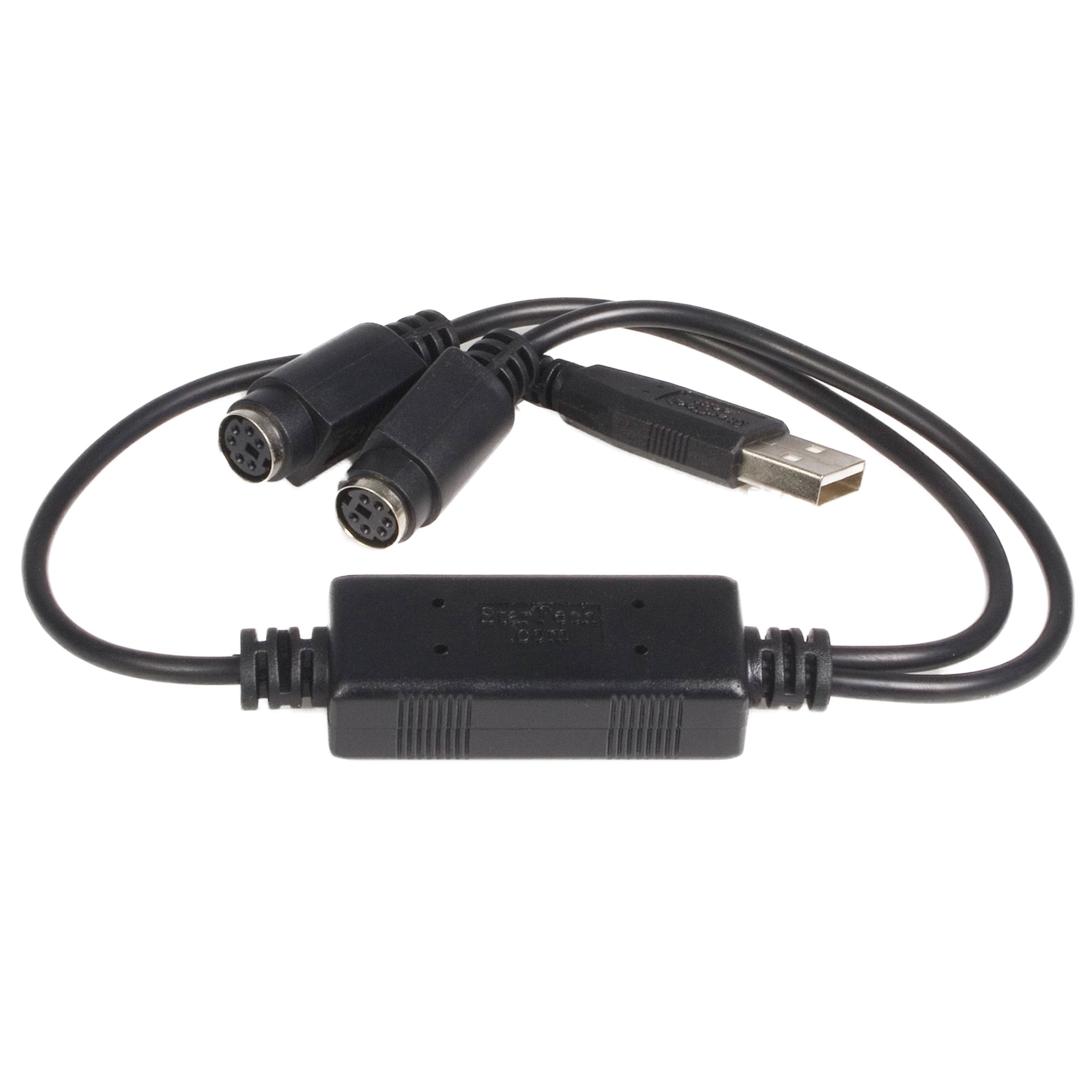 StarTech.com USB to PS/2 Adapter for Keyboard and Mouse - Keyboard / mouse adapter - USB - USBPS2PC