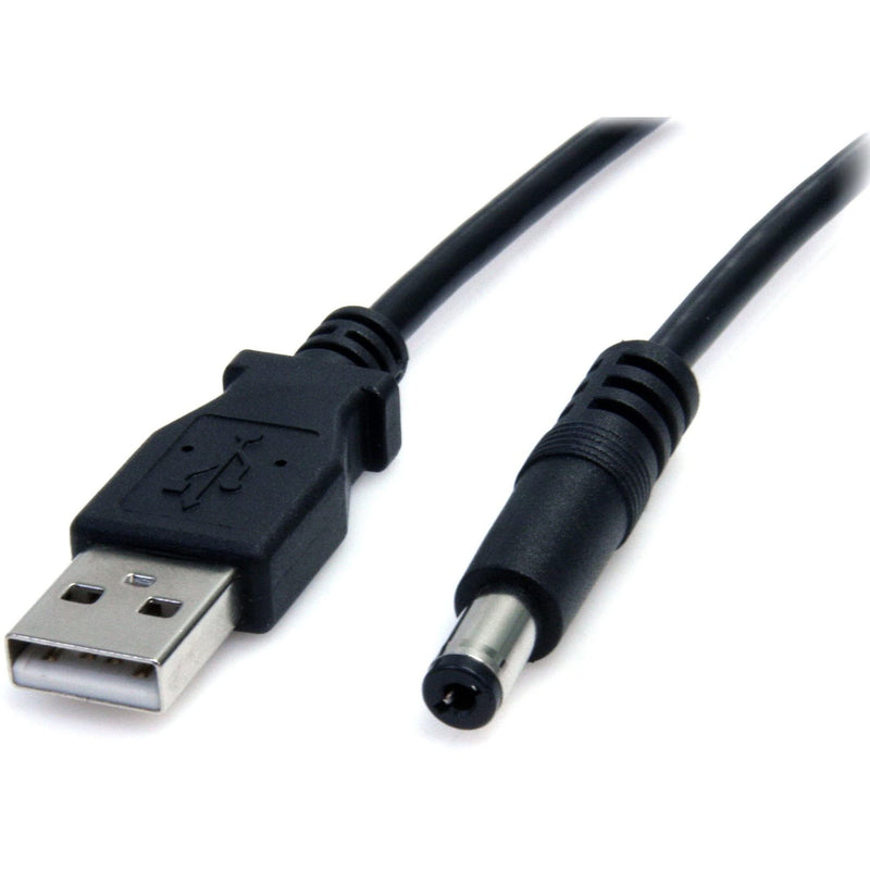 StarTech.com 3 ft USB to Type M Barrel 5V DC Power Cable - Power cable - USB (power only) (M) to DC jack 5.5 mm (M) - 3 ft - molded - black (USB2TYPEM
