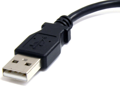 StarTech.com 6in Micro USB Cable - A to Micro B - USB to Micro B - USB 2.0 A Male to USB 2.0 Micro-B Male - 6-inches - Black (UUSBHAUB6IN