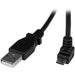 StarTech.com 2m Micro USB Cable Cord - A to Down Angle Micro B - Down Angled Micro USB Cable - 1x USB A (M), 1x USB Micro B (M) - Black (USBAUB2MD