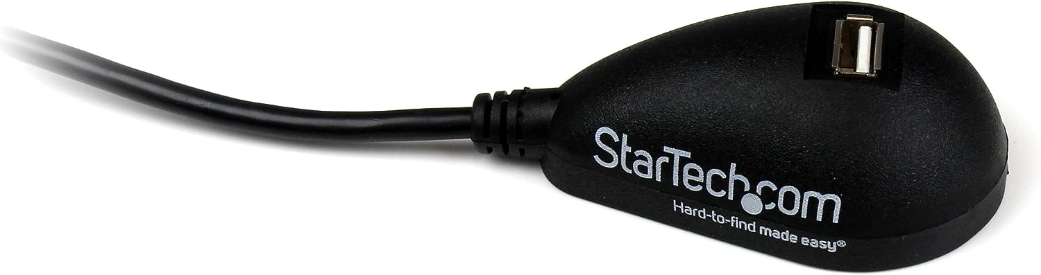 StarTech.com 5ft USB 2.0 Extension Cable - Male to Female - 5 ft USB A to A Extension cord for Laptop, Desktop, Tablet, Webcam & More (USBEXTAA5DSK