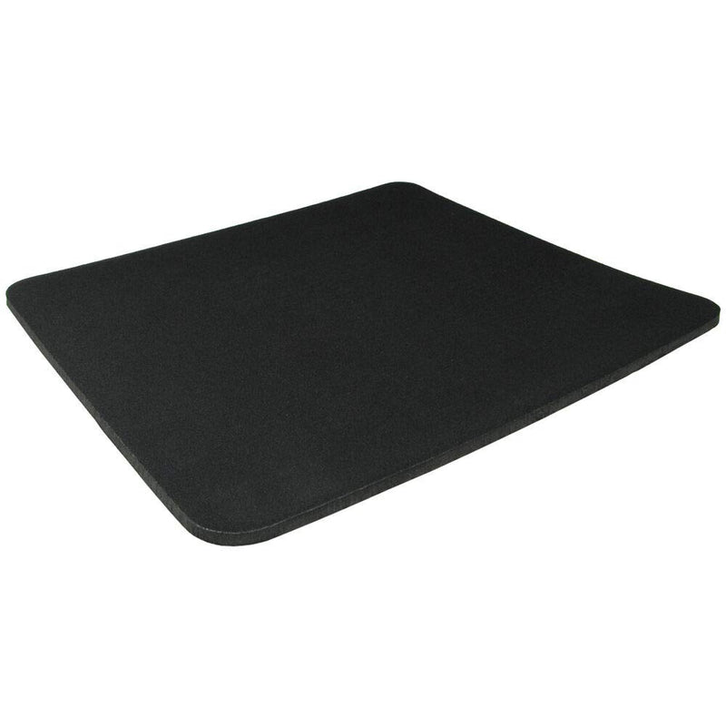 Oshin Black Fabric Mouse Mat Pad Non Slip Foam 25cm x 22cm x 5mm Thick