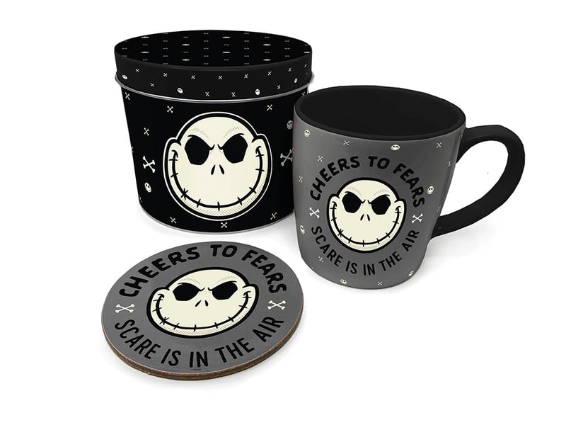 Pyramid International Nightmare Before Christmas Gift Set with Mug and Coaster in Reusable Gift Tin - Official Merchandise
