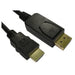 CABLES DIRECT - 1M DISP PORT M-HDMI M BLACK