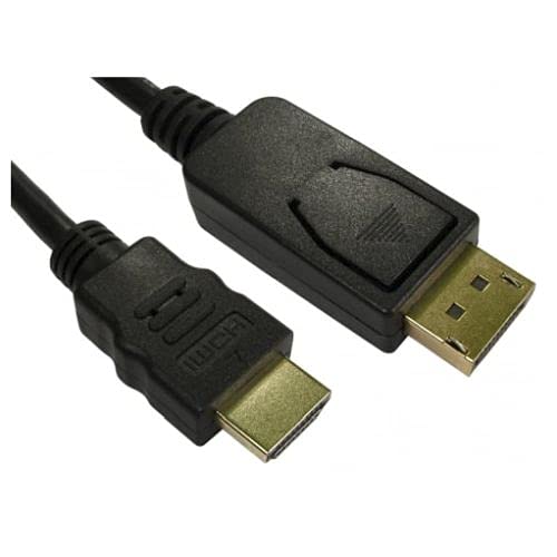 CABLES DIRECT - 1M DISP PORT M-HDMI M BLACK