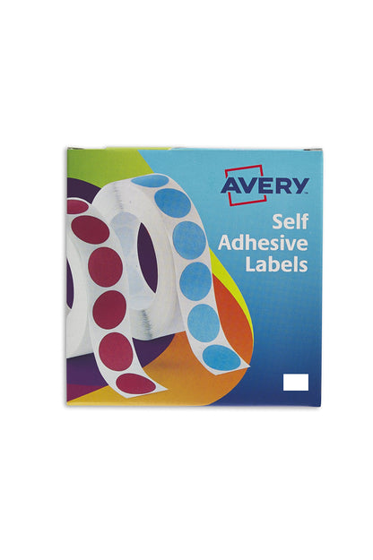 Avery 24-415 auto adhesivo de distribuidor de etiquetas (etiquetas 12x18mm, 2000 Etiquetas) - Blanco