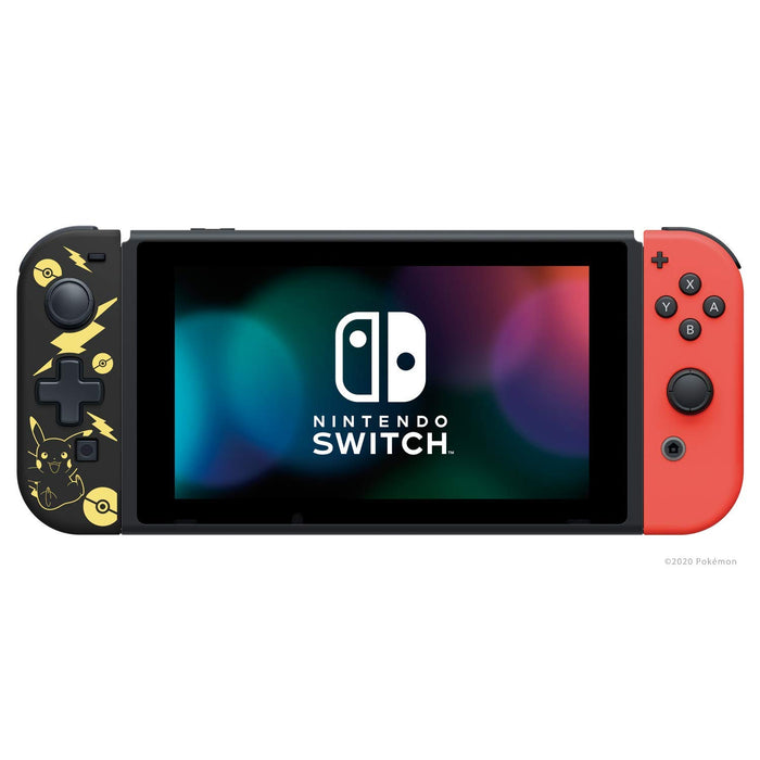Hori Nintendo Switch D-Pad Controller (L) (Pokemon: Black & Gold Pikachu) By - Officially Licensed By Nintendo and the Pokemon Company International - Nintendo Switch
