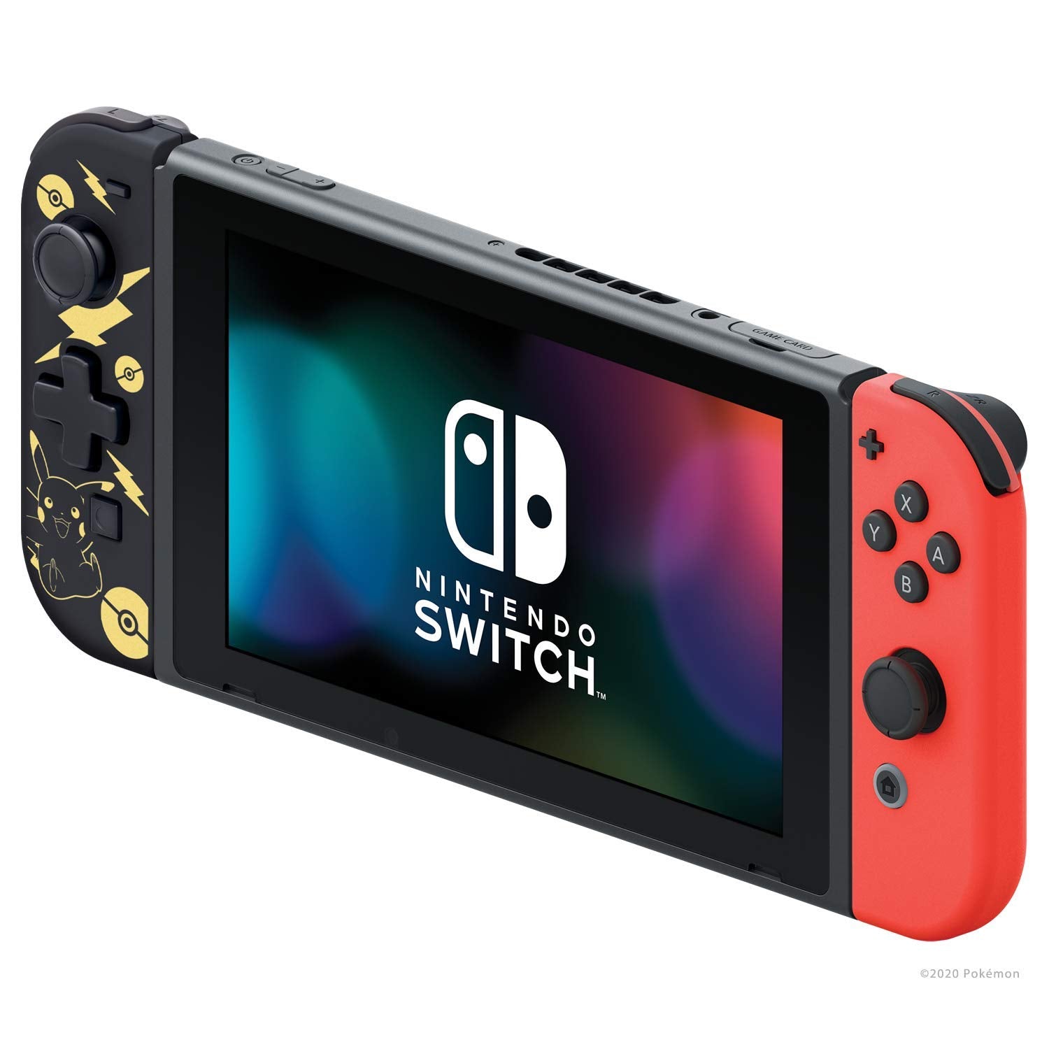 Hori Nintendo Switch D-Pad Controller (L) (Pokemon: Black & Gold Pikachu) By - Officially Licensed By Nintendo and the Pokemon Company International - Nintendo Switch