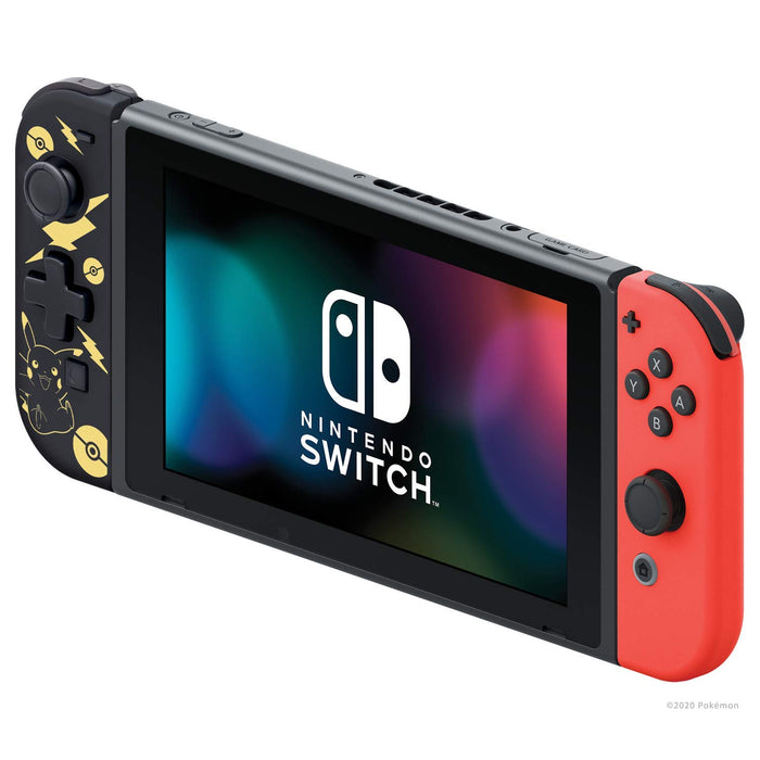Hori Nintendo Switch D-Pad Controller (L) (Pokemon: Black & Gold Pikachu) By - Officially Licensed By Nintendo and the Pokemon Company International - Nintendo Switch