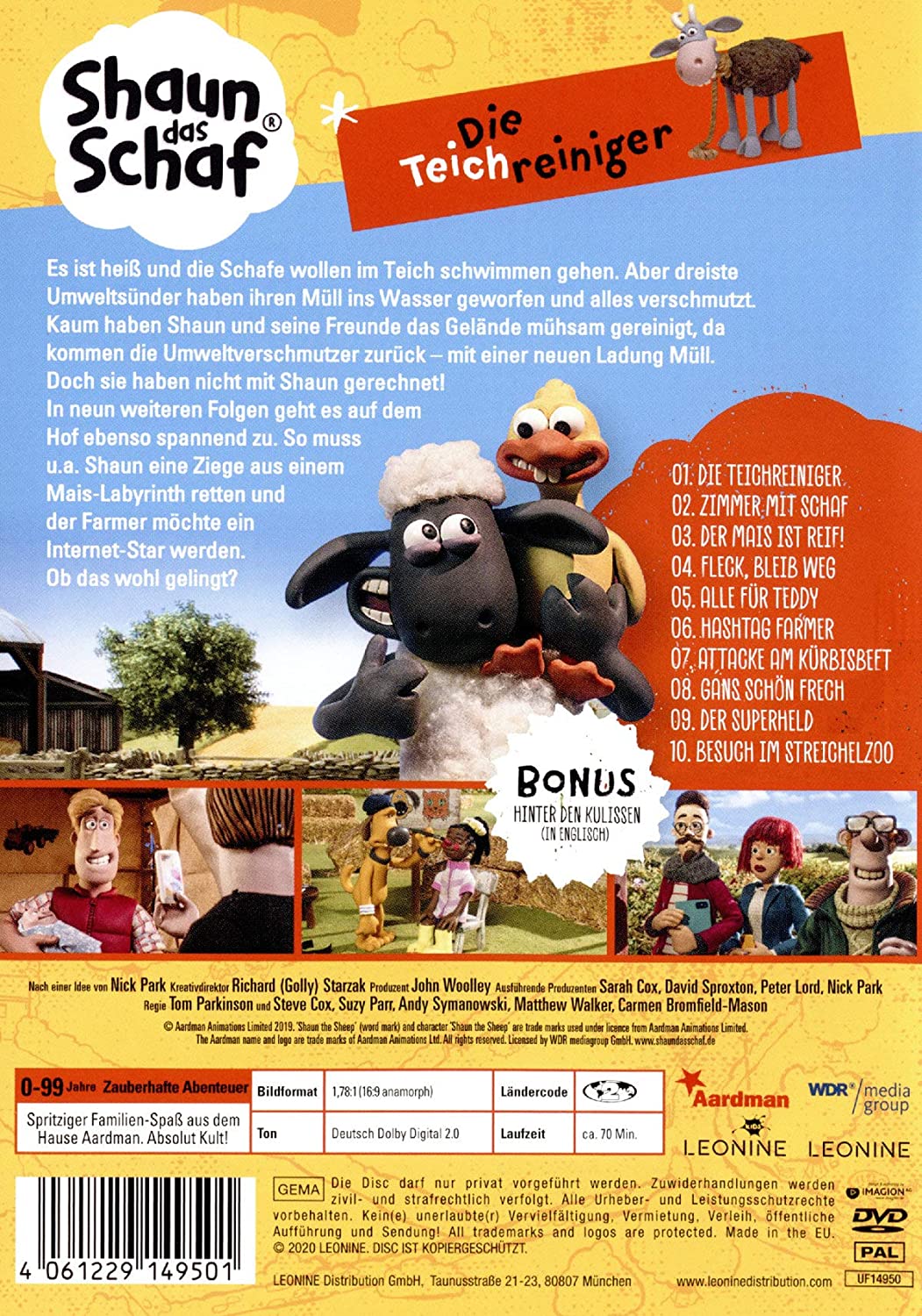 Shaun das Schaf - St. 6 DVD 1: Die Teichreiniger