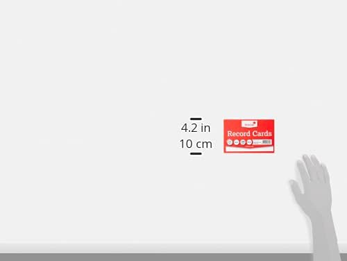 Silvine Record Cards 152x102 mm Plain Pack of 100 - Color: White