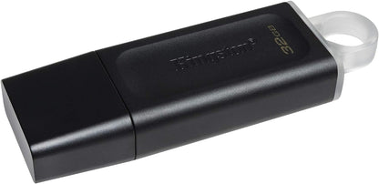 Kingston DataTraveler Exodia DTX/32GB Flash Drive USB 3.2 Gen 1 - with Protective Cap and Keyring in Multiple Colours, black 32 GB