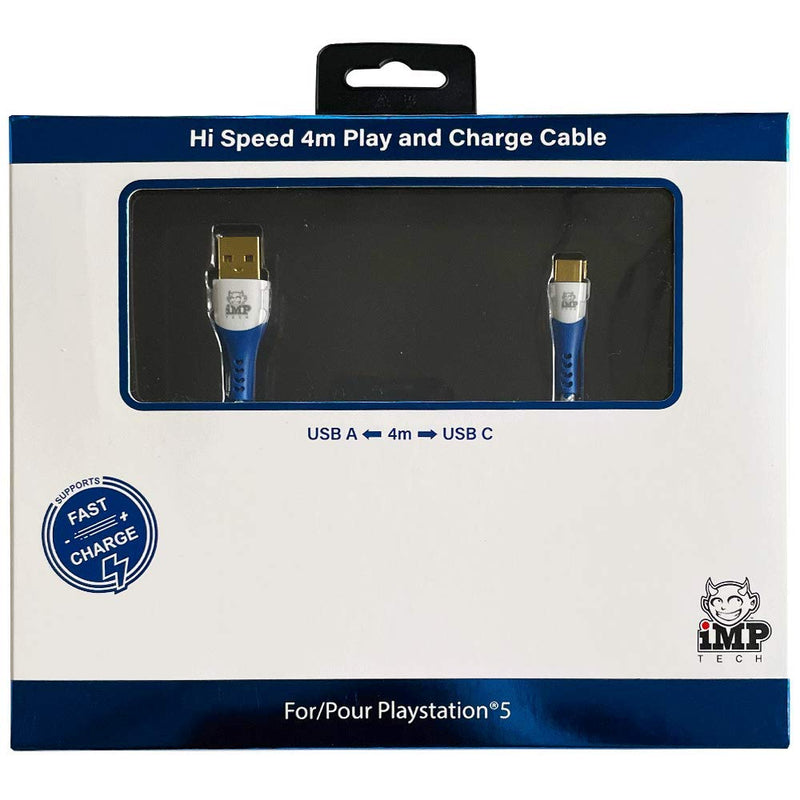 iMP Tech PS5 High Speed 4 Metre Play & Charge Cable (PS5) Single Pack