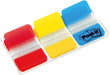 Post-it Index Strong Filing Tabs, Pack of 1 Dispenser, of 66 Tabs,25.4 mm x 38 mm, Yellow, Red, Blue Colors - Extra Strong Sticky Flags for Documents and Information