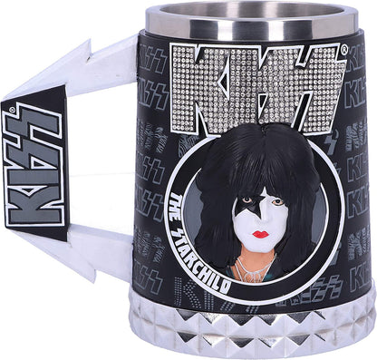 Nemesis Now Officially Licensed KISS Glam Range Paul Stanley The Starchild Tankard, Black, 15.5cm