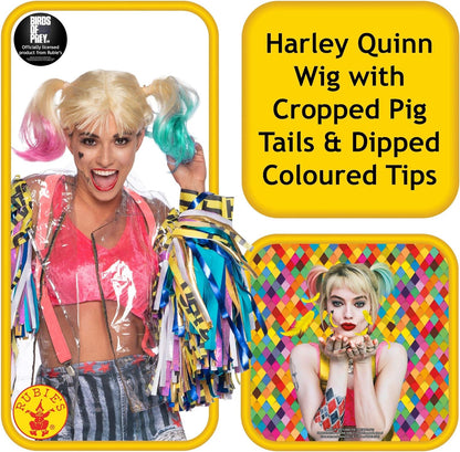 Rubie's, Rubies Damen Perruque Harley Quinn Kostümzubehör Eine Größe Passt Allen Erwachsenen