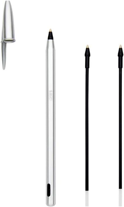 Bic Cristal ReNew Re-Fillable Pen and 2 Refills, Black Single Pack,501036