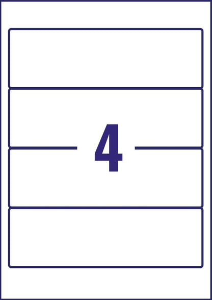 Avery Lever Arch LBL 4SHEET P25 J8171-25