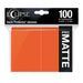 Eclipse Matte Standard Card Sleeves: Pumpkin Orange (100)