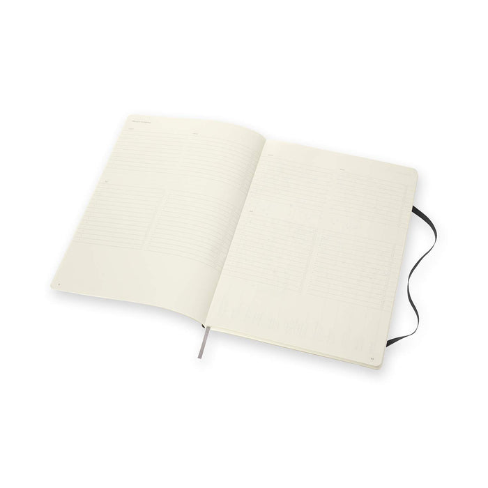 Moleskine A4 Size 21 x 29.7 cm Pro Notebook, Office Notebook, Soft Cover with Elastic Closure, Organised Layout with Detachable To-Do-List , Colour Black, 192 Pages