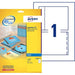 Avery J8435-25 CD Case Cover, Spine and Tray Inserts, White ,1 Label Per A4 Sheet 1 White