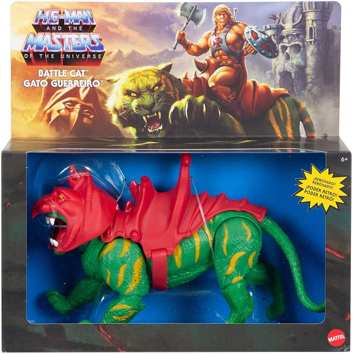 Masters of the Universe Origins Battle Cat Action Figure, He-Man's Tiger-Like Eternian Creature - MOTU , Gift for Kids Age 6 and Older - GNN70