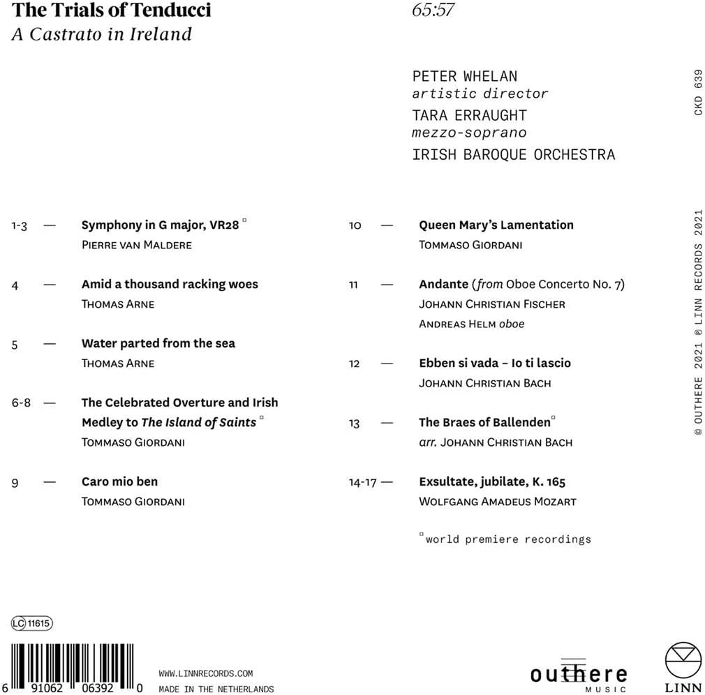 The Trials of Tenducci: A Castrato in Ireland