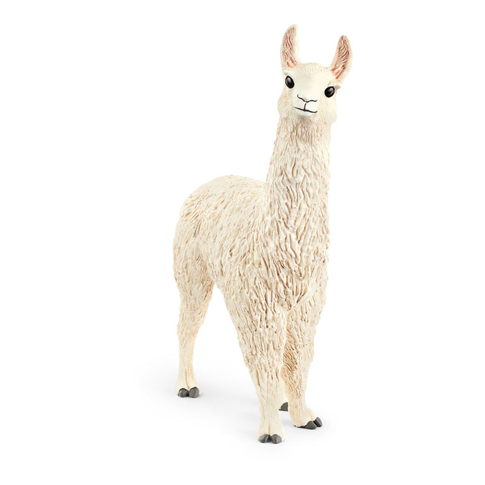Schleich Farm World 13920 Realistic Cute Farm Llama Figurine - Highly Detailed and Durable Farm Animal Figurine for Boys and Girls - Llama Toy Gift for Kids Ages 3+, White