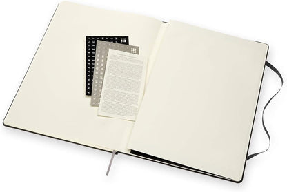 Moleskine A4 Size 21 x 29.7 cm Pro Notebook, Office Notebook, Hard Cover with Elastic Closure, Organised Layout with Detachable To-Do-List , Colour Black, 192 Pages A4 Black