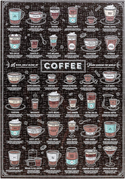 Ridley's Games- Coffee Lover's Jigsaw JIG045 Puzzle pour Amateur de café 500 pièces Multicolore