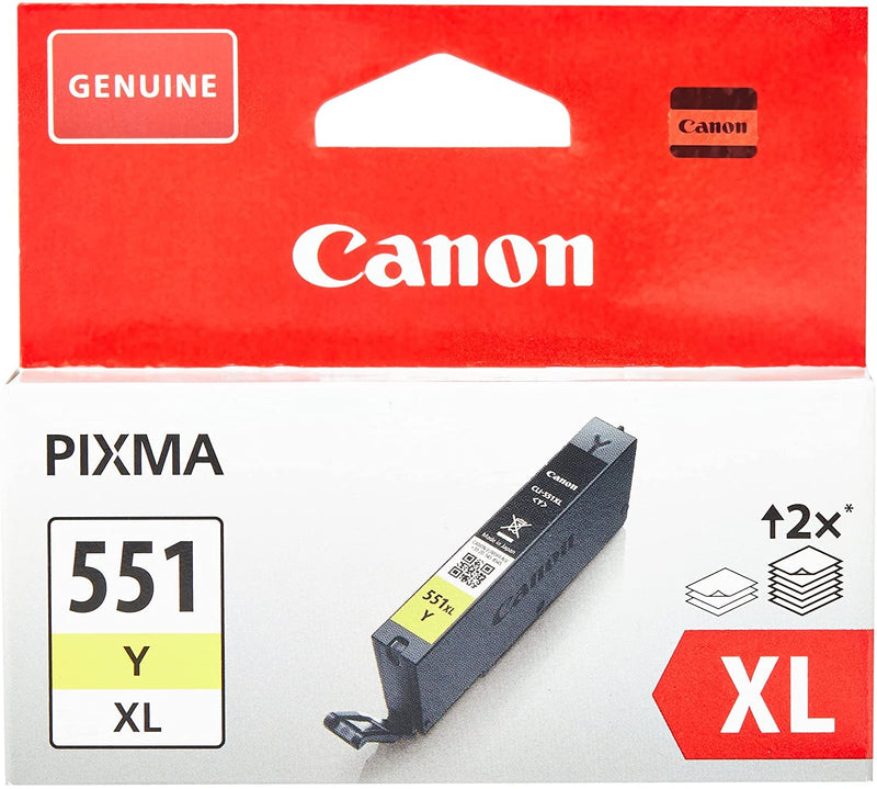 Canon Cli-551xl High Capacity Ink Cartridge, Yellow - CLI551Y XL