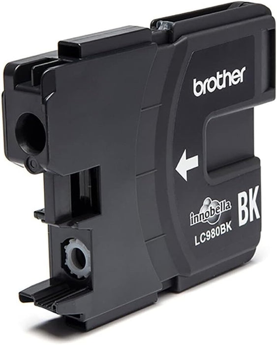Brother LC-980BK Inkjet Cartridge, Black, Single Pack, Standard Yield, Includes 1 x Inkjet Cartridge, Brother Genuine Supplies