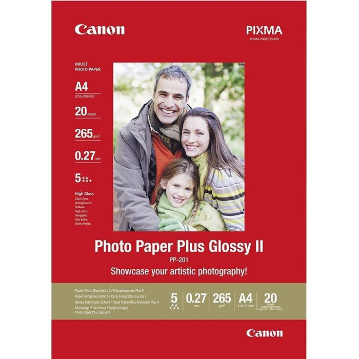 Canon Original PP-201A4 Bubblejet Media Photo Paper A4 20SH 2311B019 Single